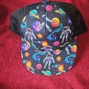 Colorful Astronaut and Planet Cap